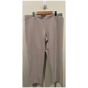 EILEEN FISHER Grey Cropped Pants